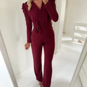 Sister's Point jumpsuit egina-ju18 bordeaux/silver