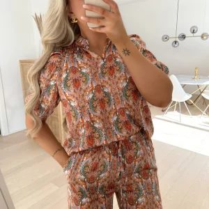 Love&Divine bluse love910-4 orange paisley